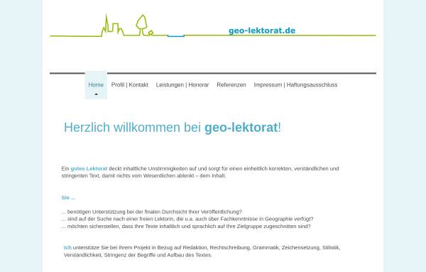 Vorschau von www.geo-lektorat.de, Geo-Lektorat Katrin Viviane Kurten