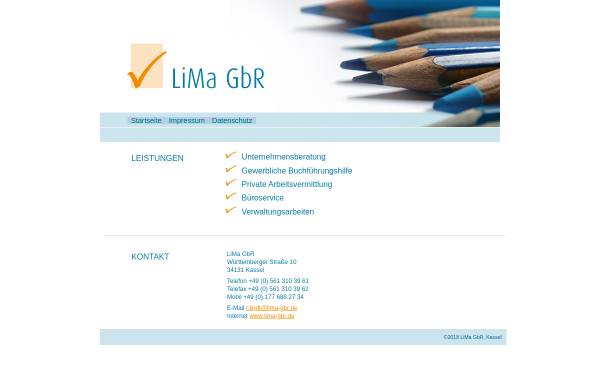 Vorschau von www.lima-gbr.de, Lima GbR