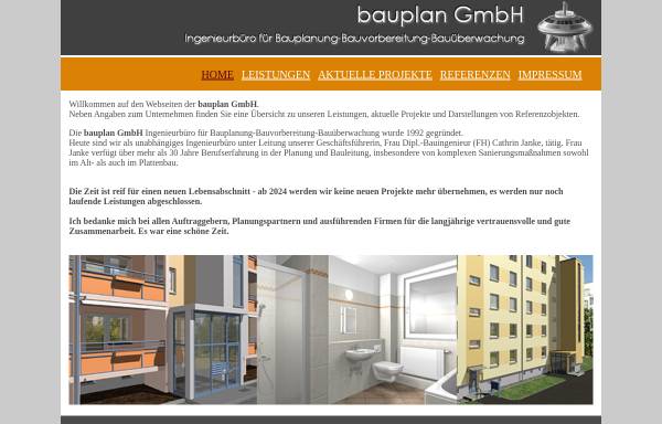Vorschau von www.bauplan-berlin.de, Bauplan GmbH