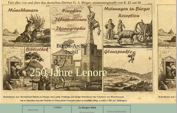 Vorschau von www.gottfried-august-buerger-molmerswende.de, Leben und Werk des Dichters Gottfried August Bürger