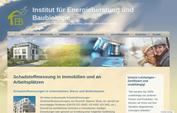 Vorschau von www.institut-beb.de, Tom Berkefeld, Institut für Energieberatung und Baubiologie