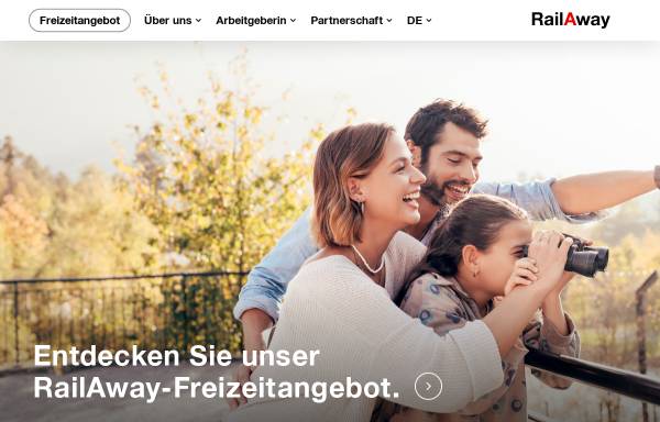 Vorschau von www.railaway.ch, RailAway - Ideen für die Freizeit