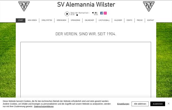 Vorschau von www.sva-wilster.de, SV Alemannia Wilster von 1904 e.V.