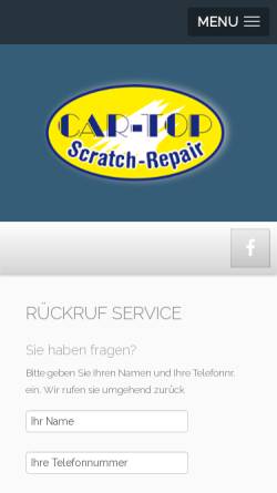 Vorschau der mobilen Webseite www.auto-topservice.de, Car-Top Zentrum