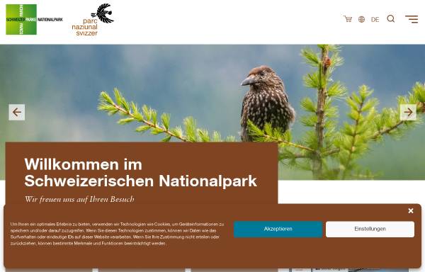 Vorschau von www.nationalpark.ch, Schweizerischer Nationalpark