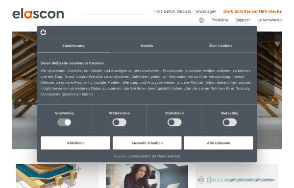 Vorschau von elascon.de, Elascon GmbH