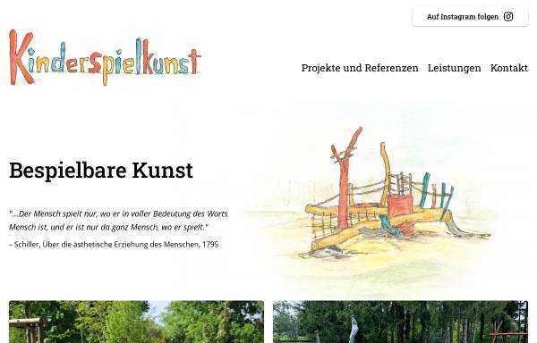 Kinderspielkunst GmbH Spielgerätebau, Kindergartenmöbel, Spielplatzdesign