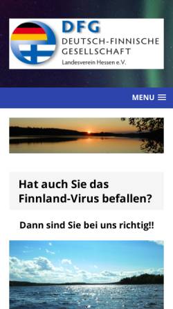 Vorschau der mobilen Webseite www.dfg-hessen.de, Deutsch-Finnische Gesellschaft Hessen e.V.
