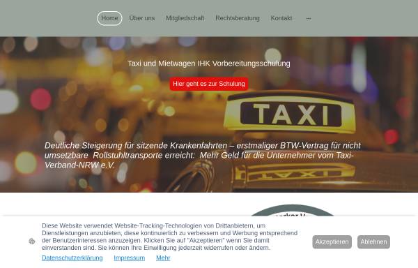 Vorschau von www.taxi-verband-nrw.de, Taxi-Verband NRW e.V.