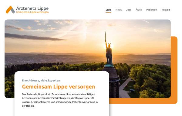 Vorschau von aerztenetz-lippe.de, Ärztenetz Lippe GmbH