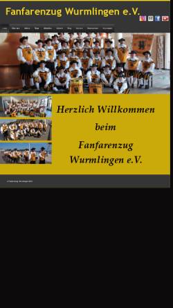 Vorschau der mobilen Webseite fz-wurmlingen.de, Fanfarenzug Wurmlingen