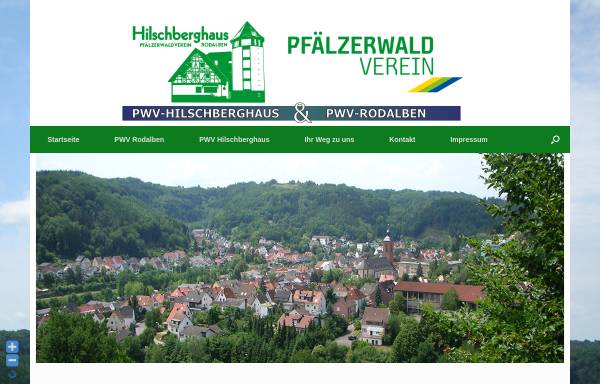 Vorschau von www.pwvhilschberghaus.de, Pfälzerwald-Verein Rodalben