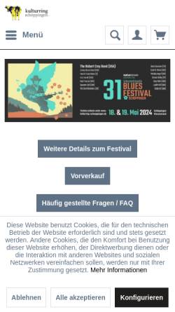 Vorschau der mobilen Webseite www.kulturring-schoeppingen.de, Kulturring Schöppingen e.V.