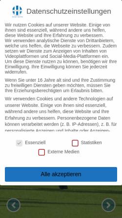 Vorschau der mobilen Webseite www.blauweisshand.de, SV Blau-Weiß Hand