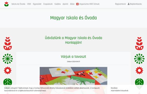 Vorschau von ungarische-schule.ch, Ungarische Schule und Kindergarten