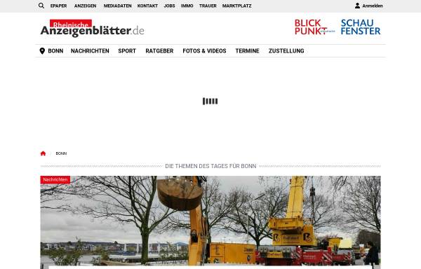 Vorschau von www.rheinische-anzeigenblaetter.de, Schaufenster Blickpunkt