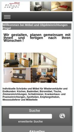 Vorschau der mobilen Webseite fluegel-objekteinrichtungen.de, Flügel Objekteinrichtungen