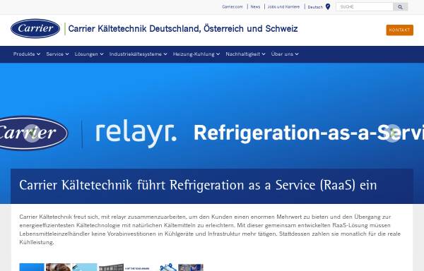 Vorschau von www.carrier-refrigeration.de, Carrier Kältetechnik Deutschland GmbH