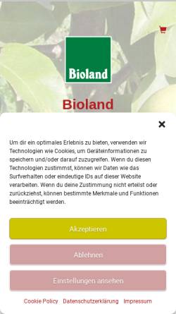 Vorschau der mobilen Webseite www.hoffmann-obstbaumschule.de, Bioland Baumschule und Obstgarten Dr. Ute Hoffmann