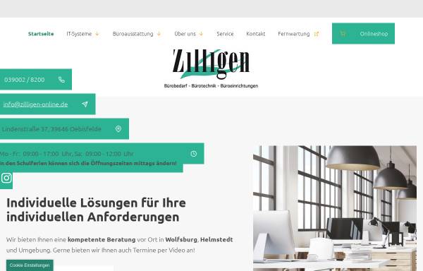 Vorschau von www.zilligen-online.de, Zilligen GmbH & Co. KG