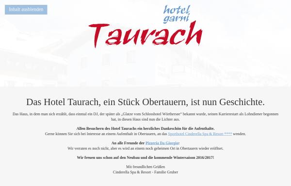 Hotel Garni Taurach