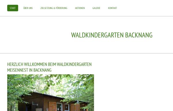 Vorschau von www.waldkindergarten-backnang.de, Waldkindergarten Meisennest Backnang