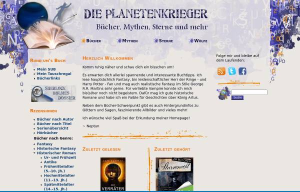 Vorschau von www.planetenkrieger.de, Die Planetenkrieger