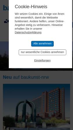Vorschau der mobilen Webseite www.baukunst-nrw.de, Baukunst NRW