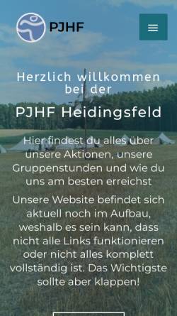 Vorschau der mobilen Webseite pfarrjugend-zur-heiligen-familie.de, Pfarrjugend Zur Heiligen Familie Würzburg