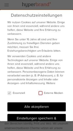 Vorschau der mobilen Webseite hyperbrand.de, Hyperbrand - Webdesign Studio