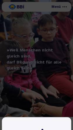 Vorschau der mobilen Webseite www.bbi.at, Bundes-Blindenerziehungsinstitut
