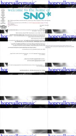Vorschau der mobilen Webseite www.hopevalleymusic.com, Sno*