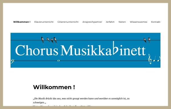 Vorschau von www.chorus-musikkabinett.de, Chorus Musikkabinett