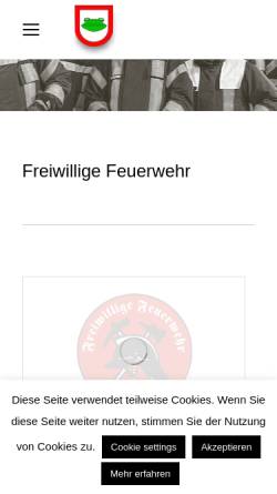 Vorschau der mobilen Webseite www.feuerwehr-wacken.org, Musikzug der Freiwilligen Feuerwehr Wacken