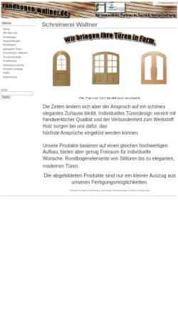 Vorschau der mobilen Webseite www.rundbogen-wallner.de, Schreinerei Wallner