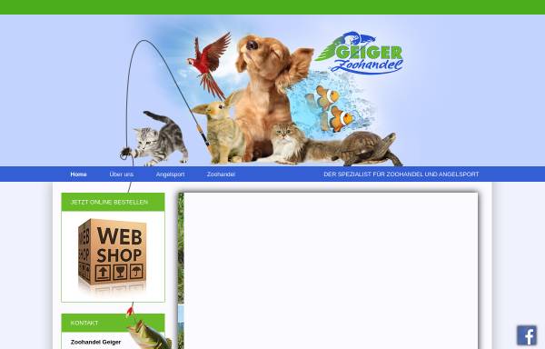 Vorschau von geiger-zoohandel.at, Geiger, Zoohandel und Angelsport