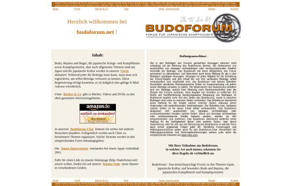 Vorschau von www.budoforum.net, Budoforum.net