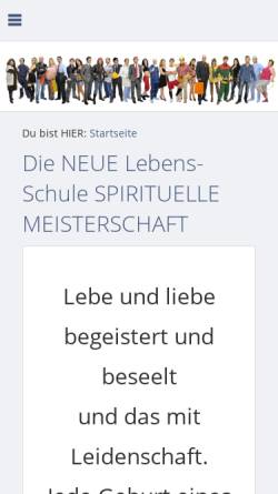 Vorschau der mobilen Webseite www.lebens-schule.net, Blaue Perle Lebens-Schule