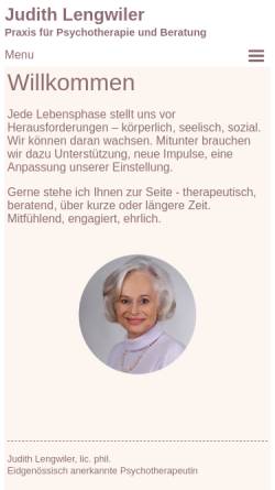 Vorschau der mobilen Webseite www.jlengwiler.ch, Judith Lengwiler