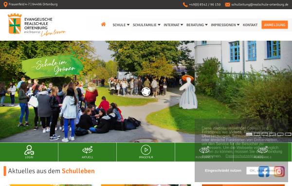 Vorschau von www.realschule-ortenburg.de, Evangelische Realschule Ortenburg
