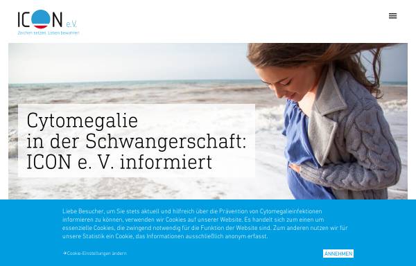 Vorschau von www.icon-cmv.de, ICON - Initiative zur Prävention Kongenitaler CMV-Infektionen