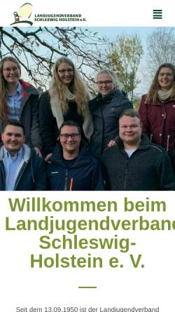 Vorschau der mobilen Webseite www.landjugend-sh.de, Landjugendverband Schleswig-Holstein e.V.