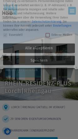 Vorschau der mobilen Webseite www.hsb-bautraeger.de, HSB Bauträger und Immobilien GmbH