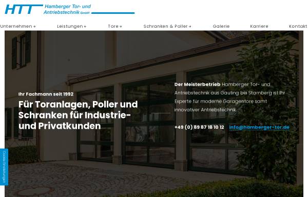 Vorschau von www.hamberger-tor.de, Hamberger Tür- und Tortechnik