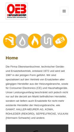 Vorschau der mobilen Webseite www.obereisenbuchner.de, OEB, Ludwig Obereisenbuchner
