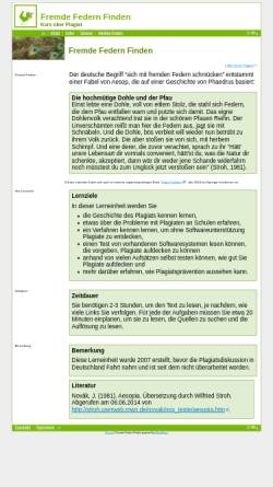 Vorschau der mobilen Webseite plagiat.htw-berlin.de, Fremde Federn Finden