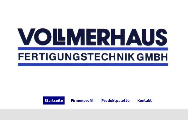 Vorschau von www.vollmerhaus.de, Vollmerhaus GmbH-Umformtechnik