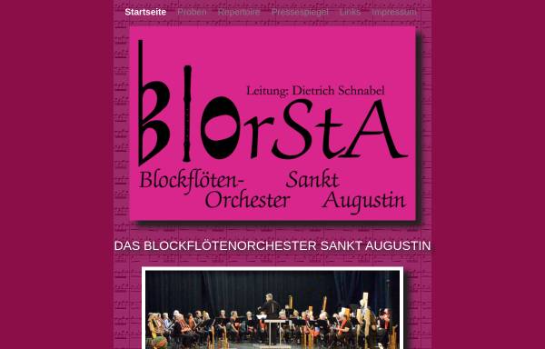 Vorschau von www.blorsta.de, Blockflötenorchester St.-Augustin