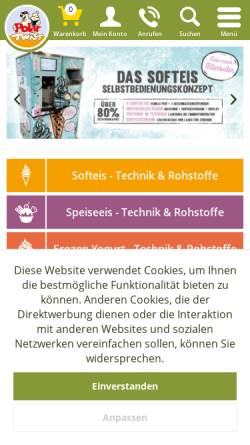 Vorschau der mobilen Webseite www.polartwist.de, Polar Twist - Eismaschinen