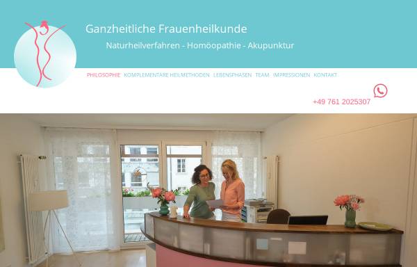 Vorschau von www.ganzheitliche-frauenheilkunde-freiburg.de, Frauenarztpraxis für ganzheitliche Frauenheilkunde